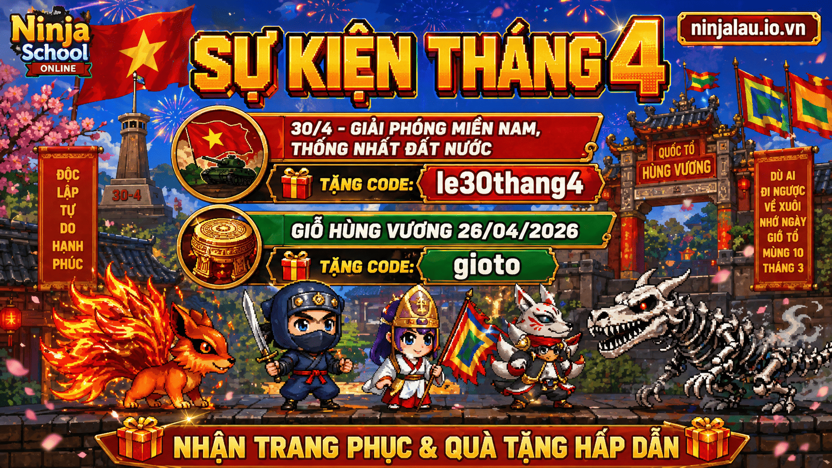 MỪNG ĐẠI LỄ GIỖ TỔ & 30/4